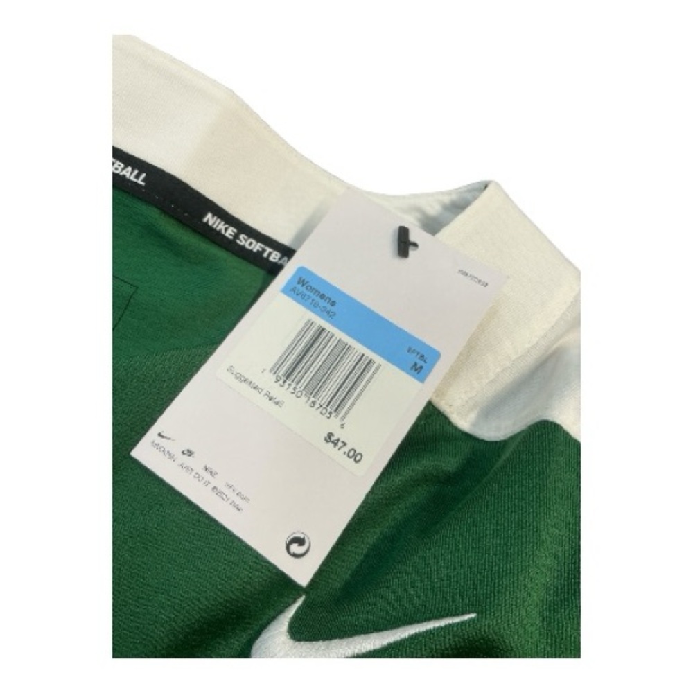 Nike Green and White Women's Softball Jersey - Picture 3 of 4